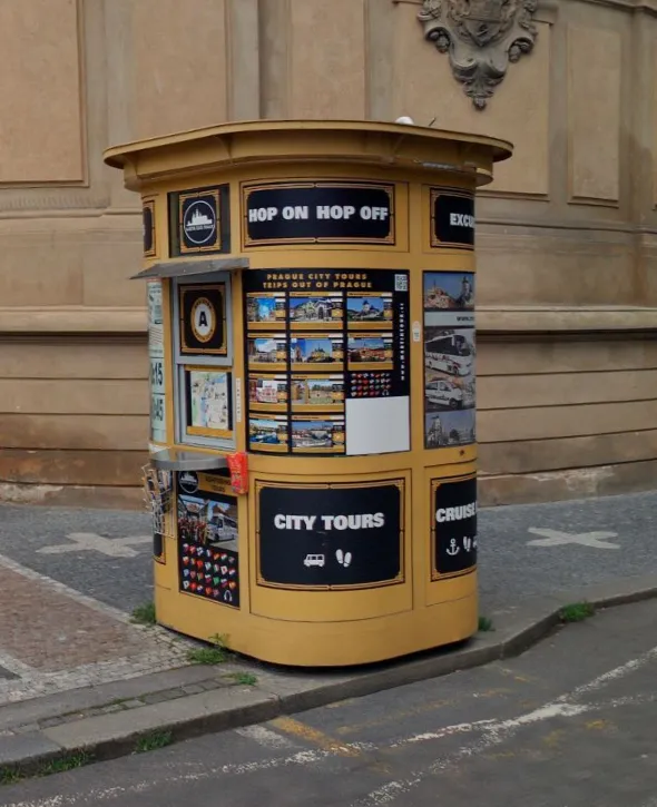 Turistické infostánky, Praha (2014-7)